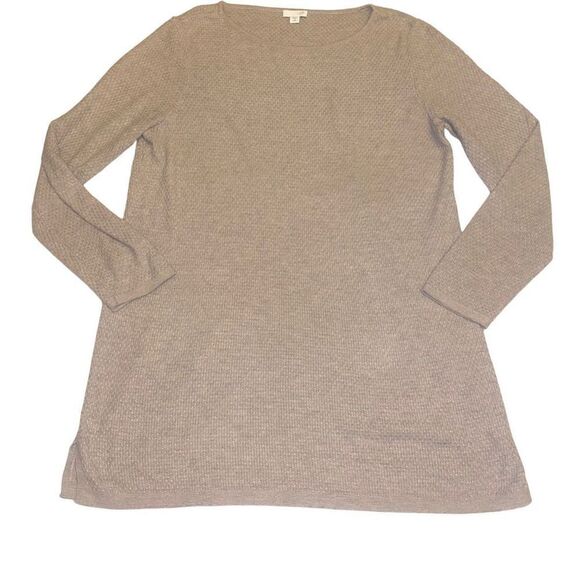 J. Jill Long Sleeve Lightweight‎ Waffle Weave Tunic in Size Medium petite - Picture 10 of 14